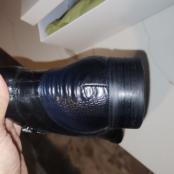 ROBERT GRAHM NWT IN BOX BLACK REAL LEATHER SKULL FRONT BOOTS SIZE 11.5 - Picture 12 of 14